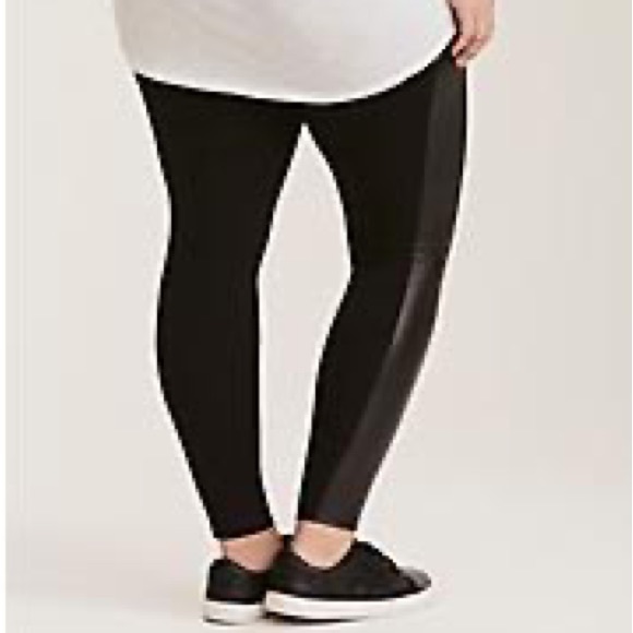 Torrid Leather Trim Leggings - Picture 2 of 5